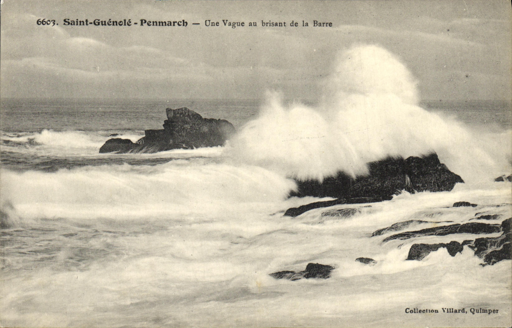 VINTAGE POSTCARD Holy Penmarch Guenole a Vagueness with Breaking Bar