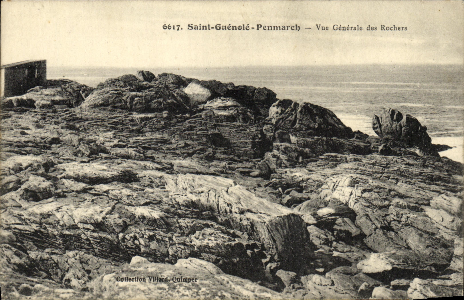 VINTAGE POSTCARD Holy Guenole Penmarch View of the Rocks