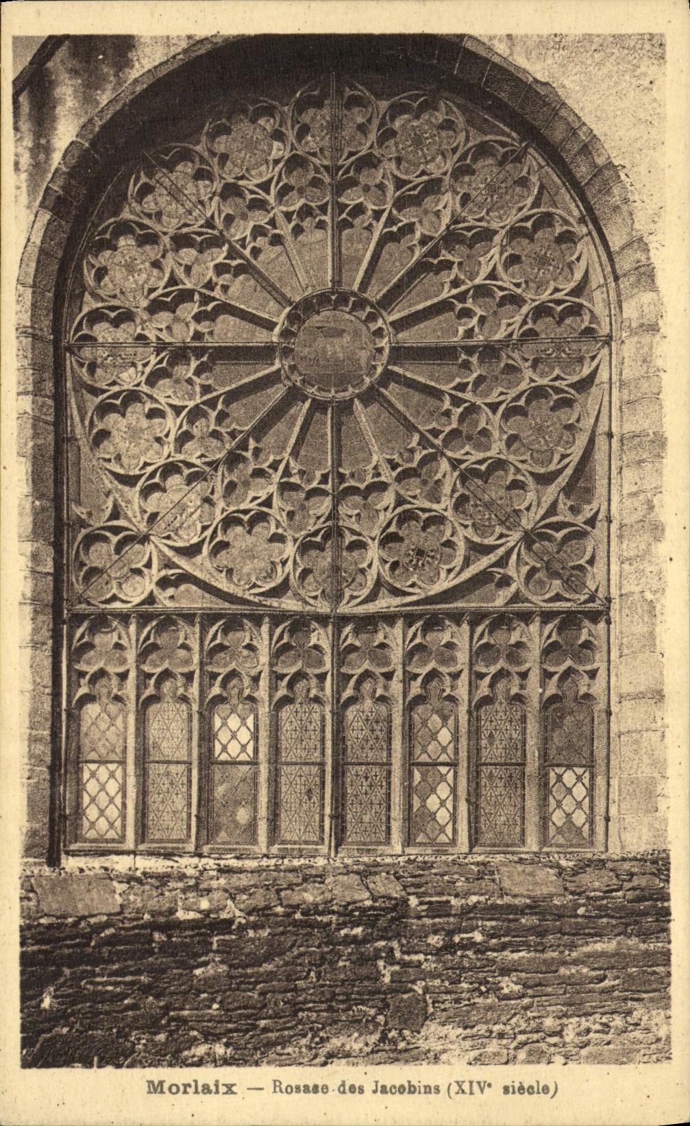 CPA Morlaix Rosace des Jacobins