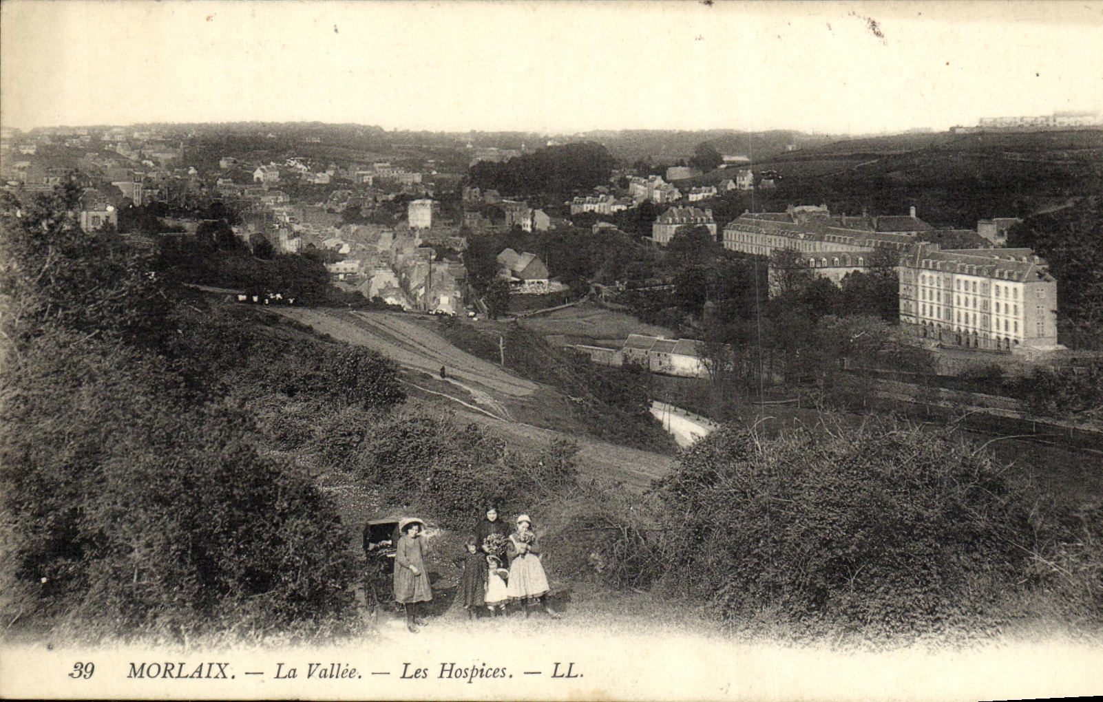 CPA Morlaix La Vallee Les Hospices Enfants