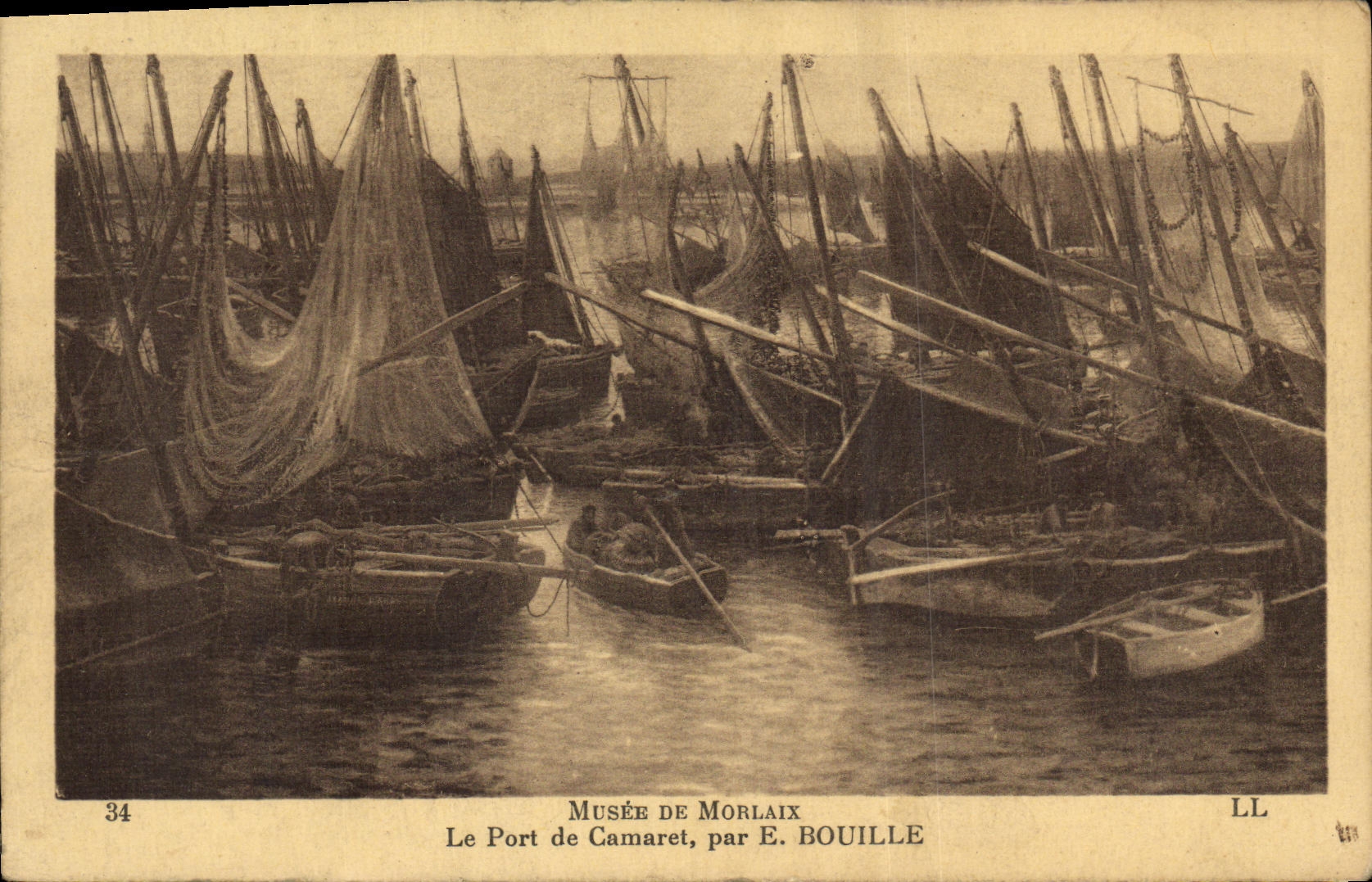 CPA Morlaix Le Port de Camaret par Bouille Bateaux