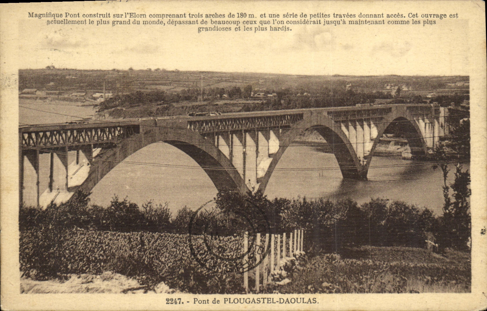 CPA Plougastel Daoulas Pont 