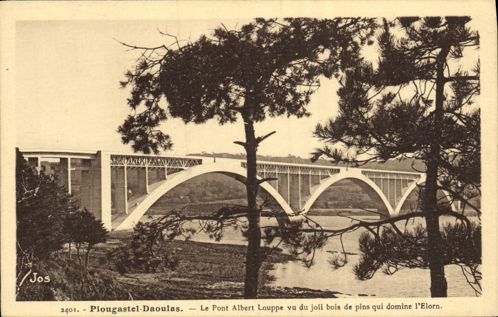 CPA Plougastel Daoulas Le Pont Albert Louppe
