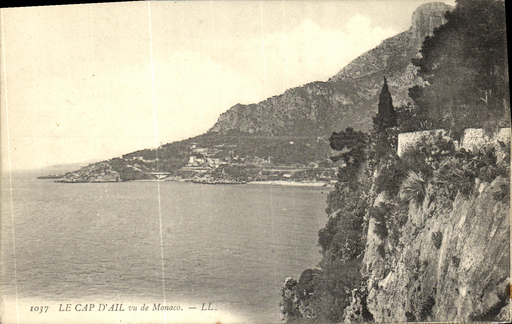 CPA Cap D Ail Vu de Monaco