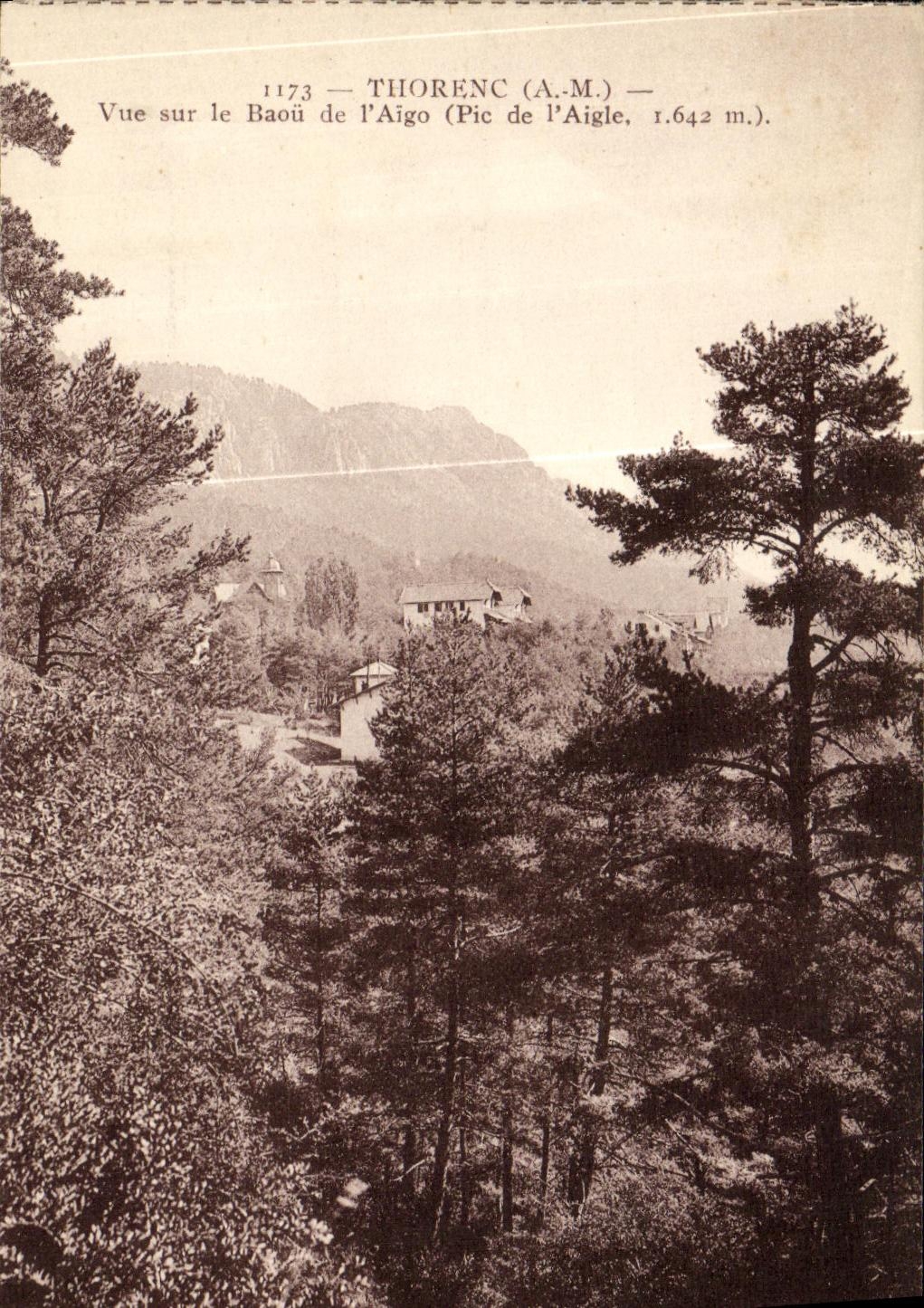 CPA Thorenc Vue sur le Baou de l Aigo Pic de l aigle