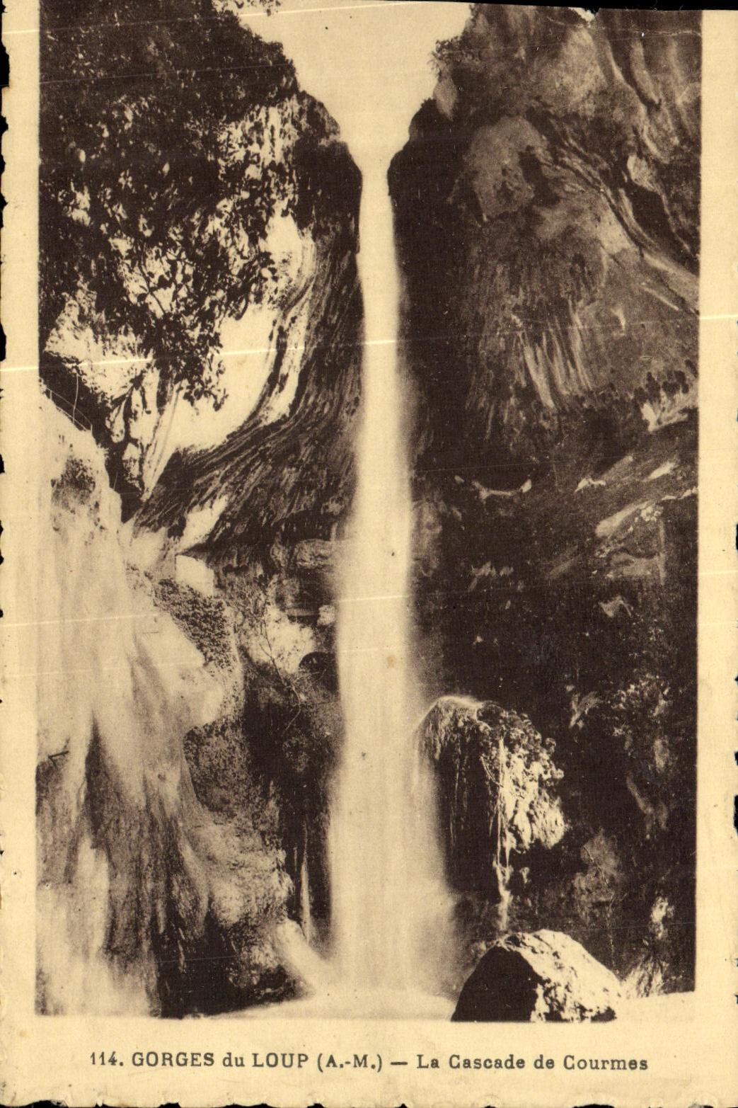 CPA Gorges Du Loup La Cascade de Courmes