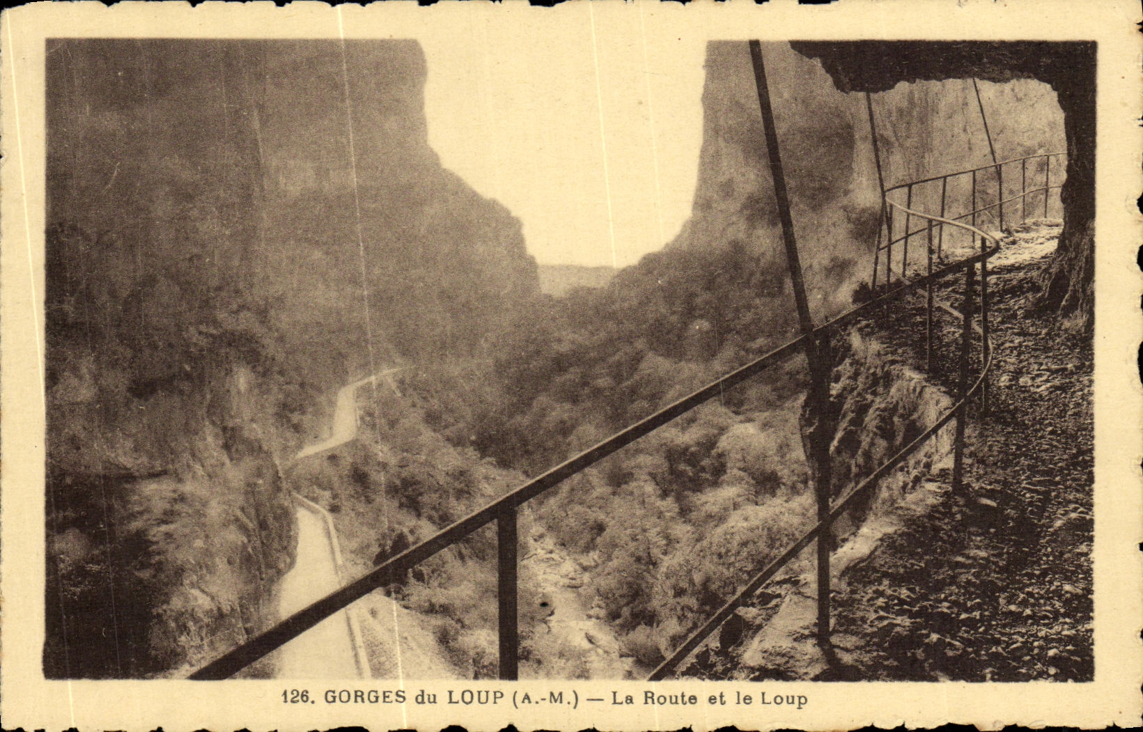 CPA Gorges Du Loup La Route et le Loup