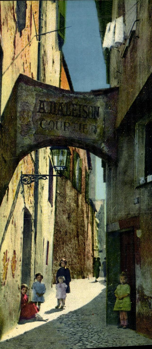 Calle grasa de la POSTAL de la VENDIMIA de L eveche