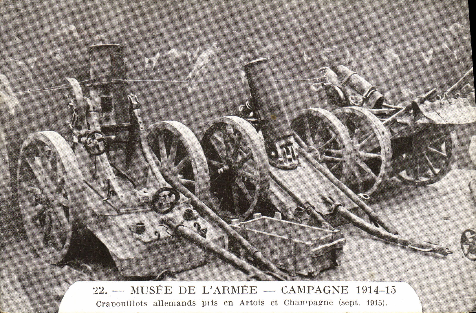 CPA Musee De L Armee Campagne 1914 1915 Capouillots allemands prise n ARtois et Champagne Militaria