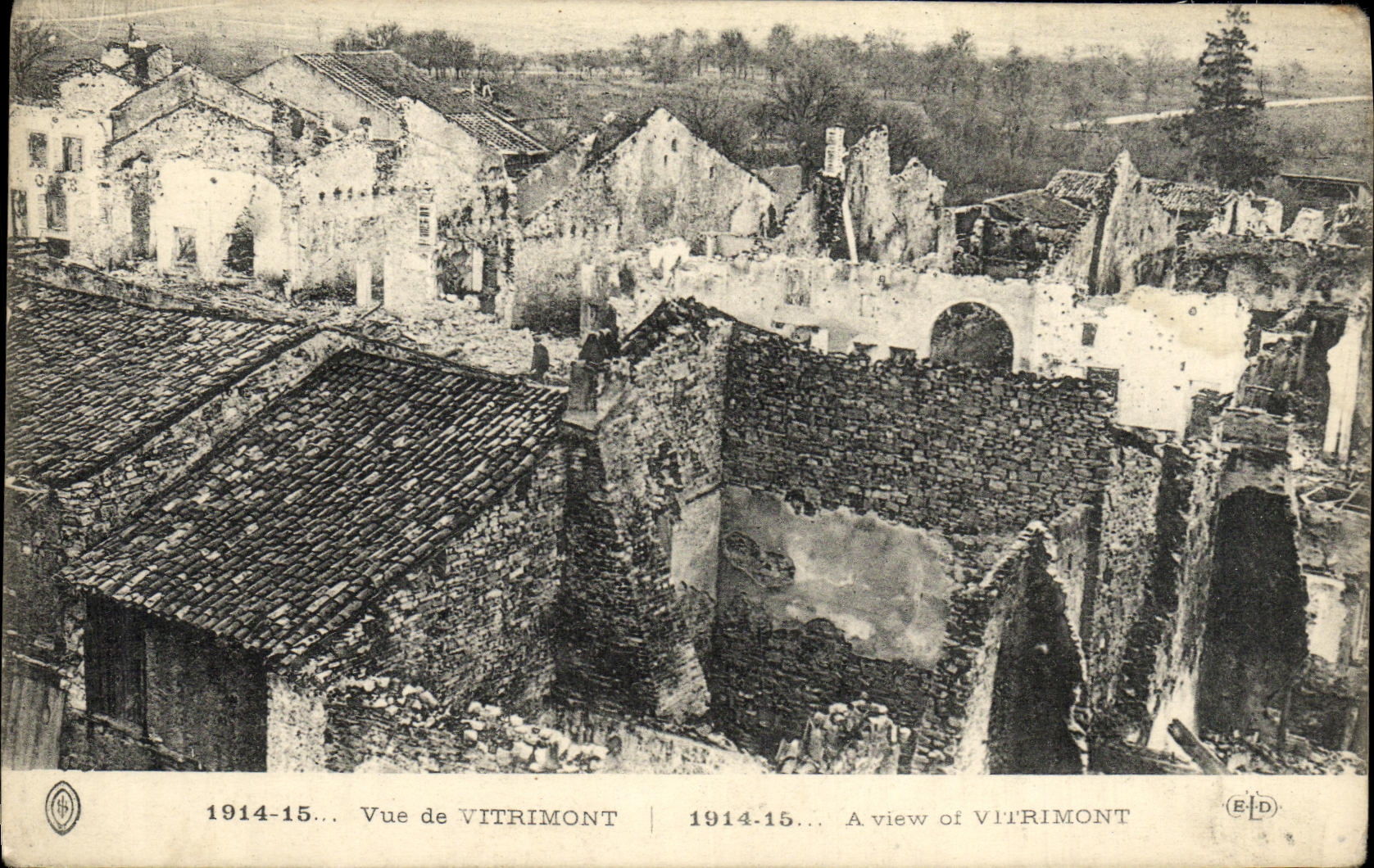 VINTAGE POSTCARD Vitrimont Militaria