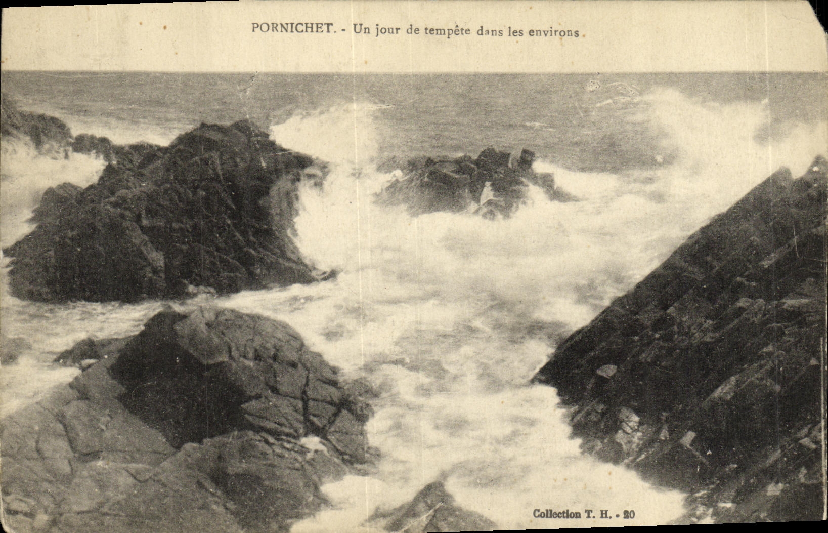 POSTAL Pornichet de la VENDIMIA al dia de tormenta en los alrededores