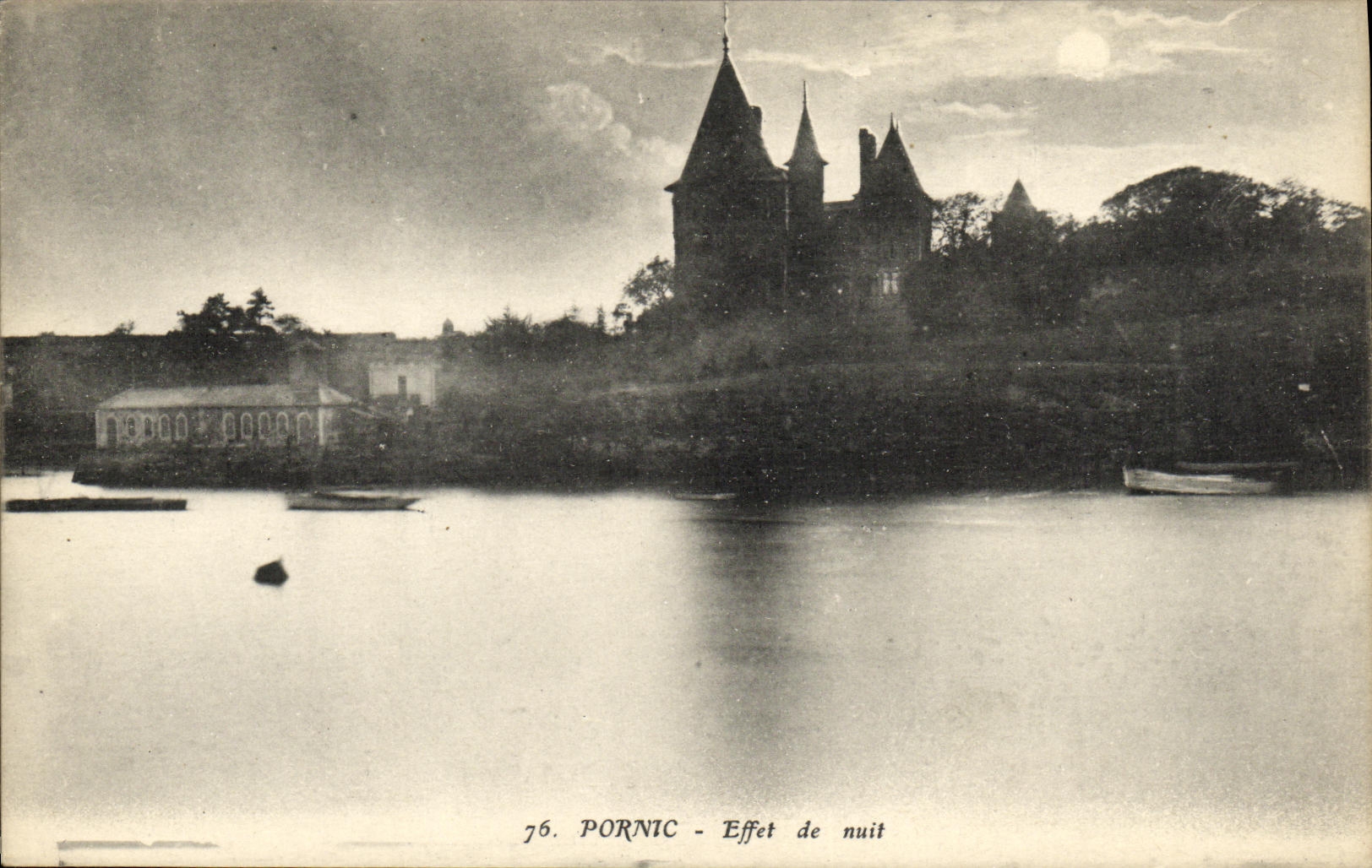 CPA Pornic Effet de nuit