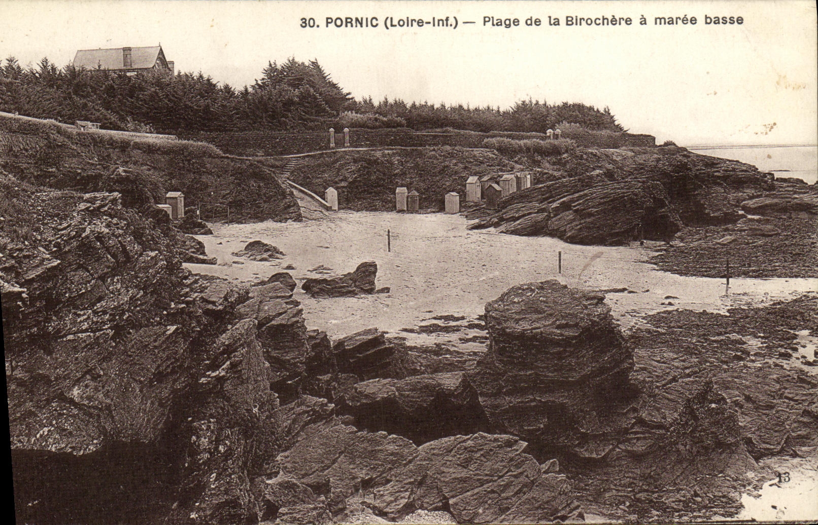 CPA Pornic Plage de La Birochere a Maree Basse