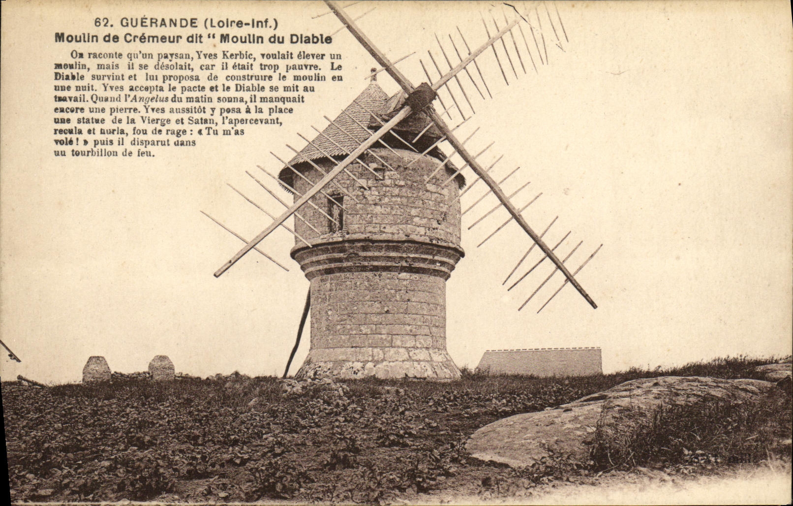 CPA Guerande Moulin de Cremeur dit Moulin du Dlable
