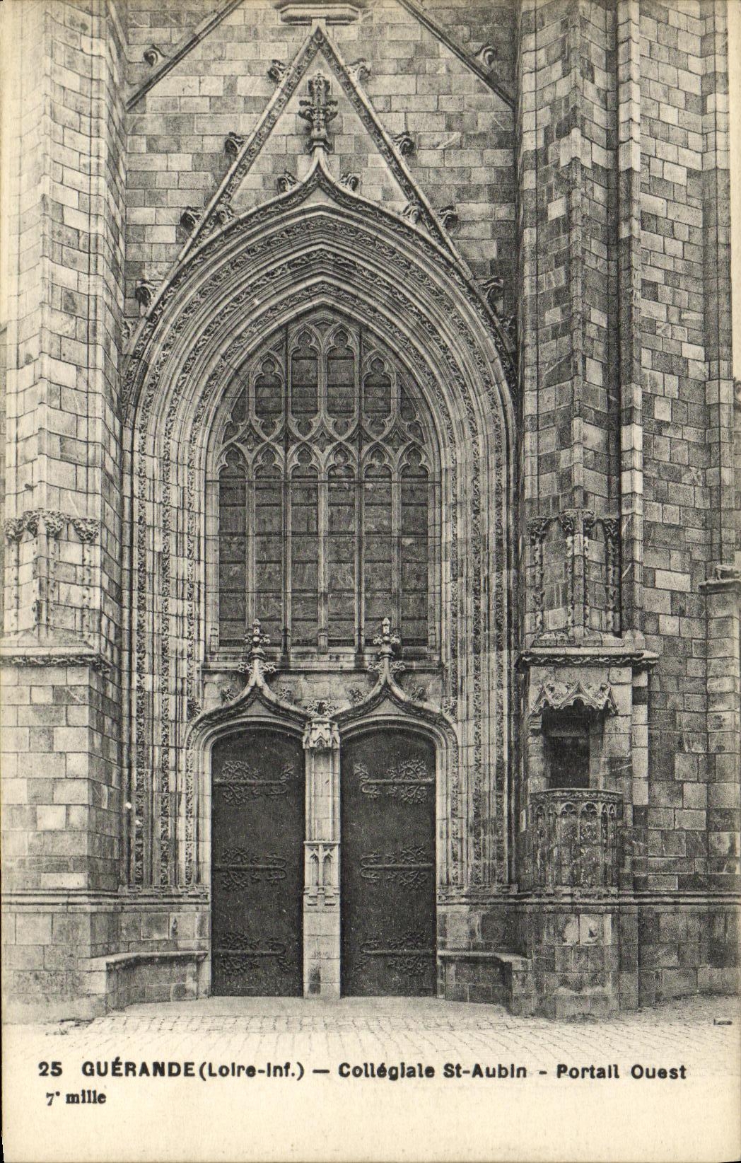 CPA Guerande Collegiale St Aubin Portail Ouest