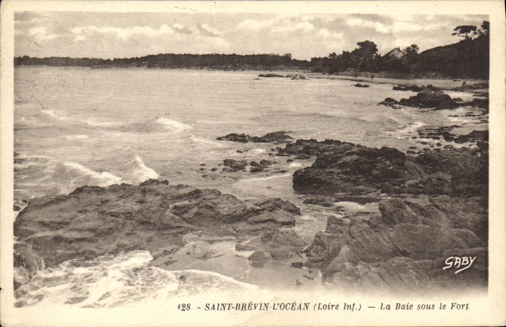 POSTAL Brevin santo L oceano de la VENDIMIA la bahia debajo del Fort