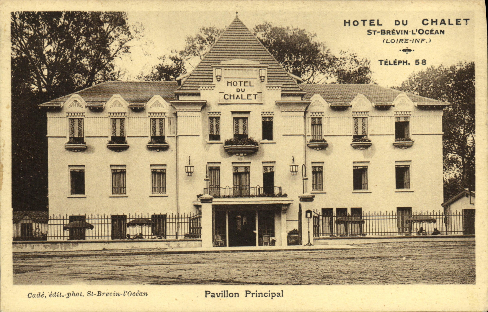 St Brevin L hotel de la POSTAL de la VENDIMIA del oceano de la casa del principal de la cabana del pais