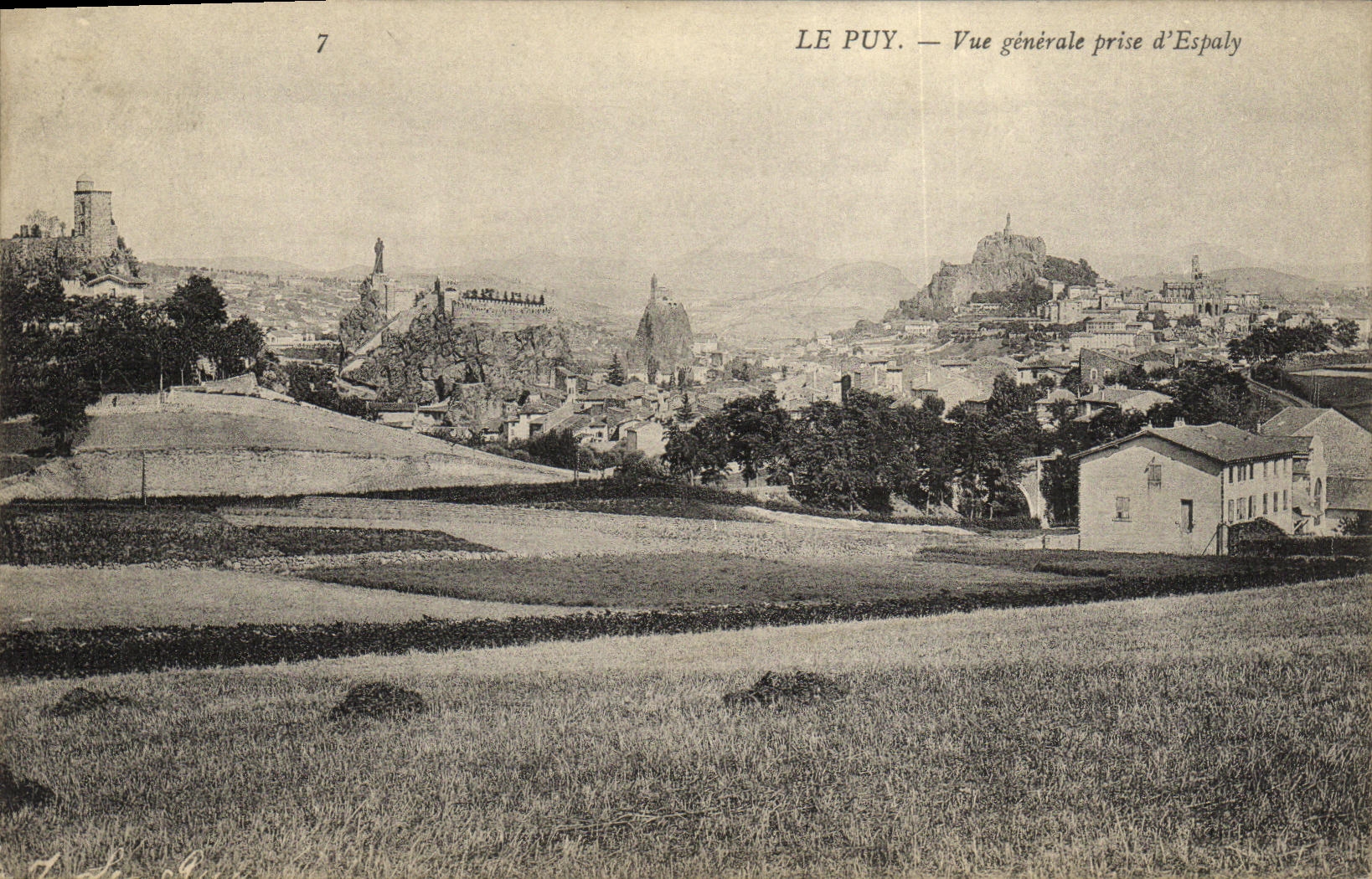 VINTAGE POSTCARD Puy View Taken D Espaly
