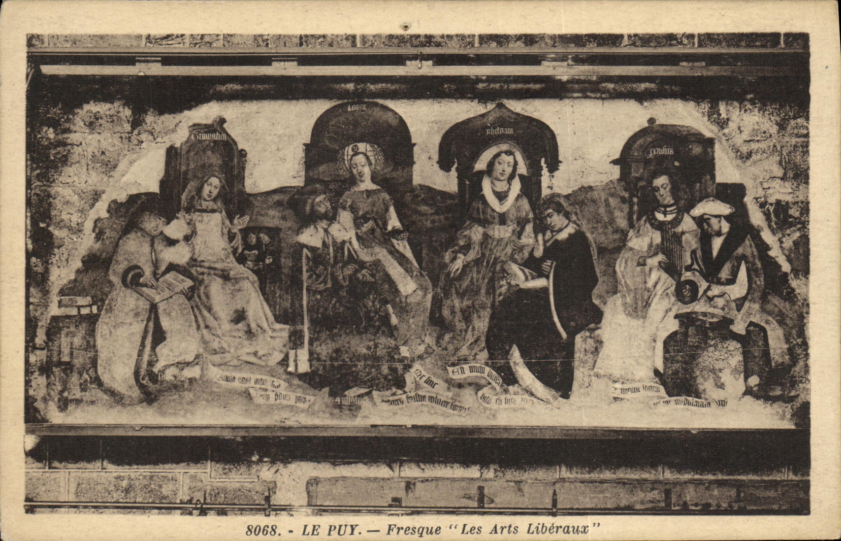 VINTAGE POSTCARD Puy Fresco Liberal arts