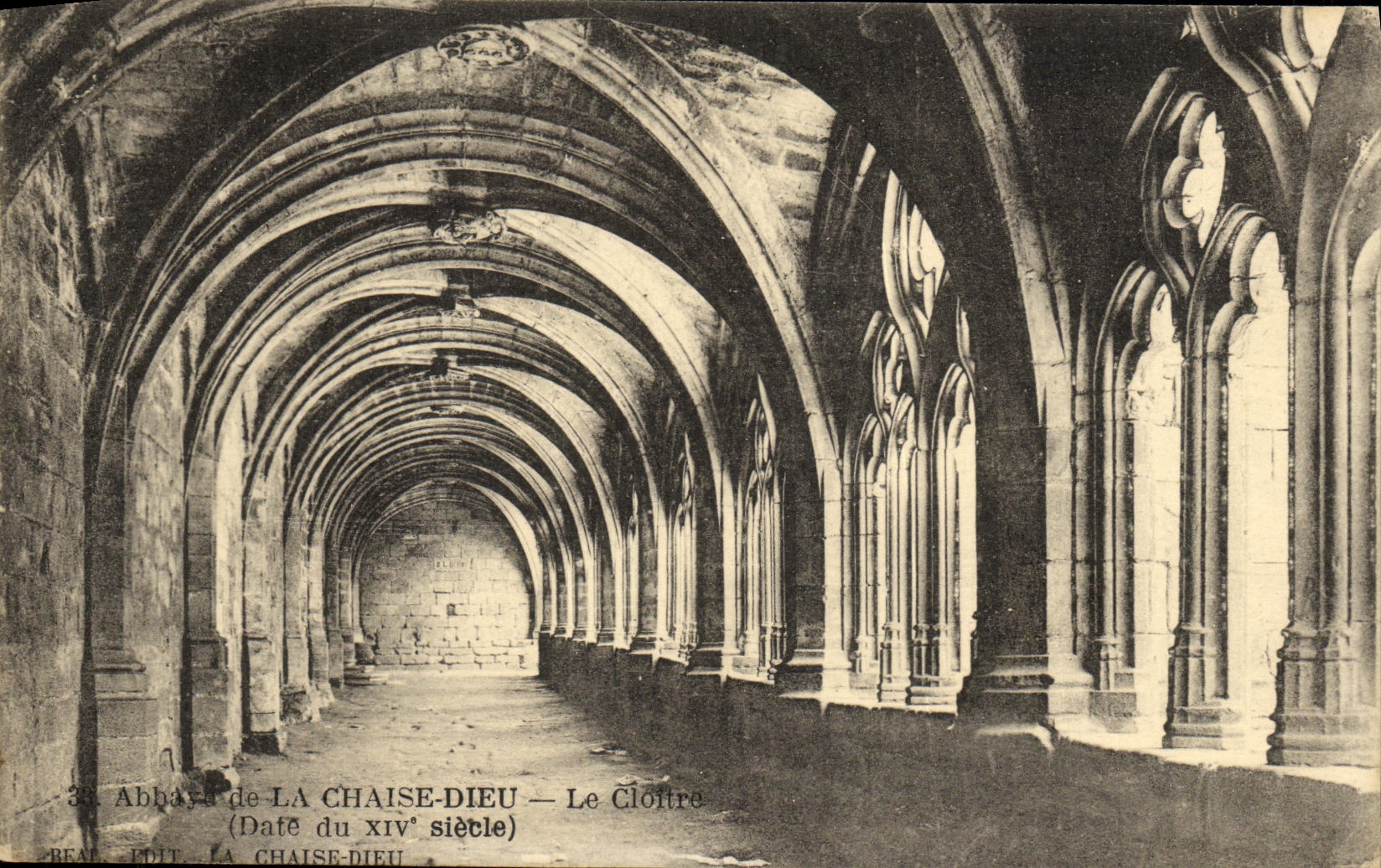 VINTAGE POSTCARD the Chair God the Cloister Abbey