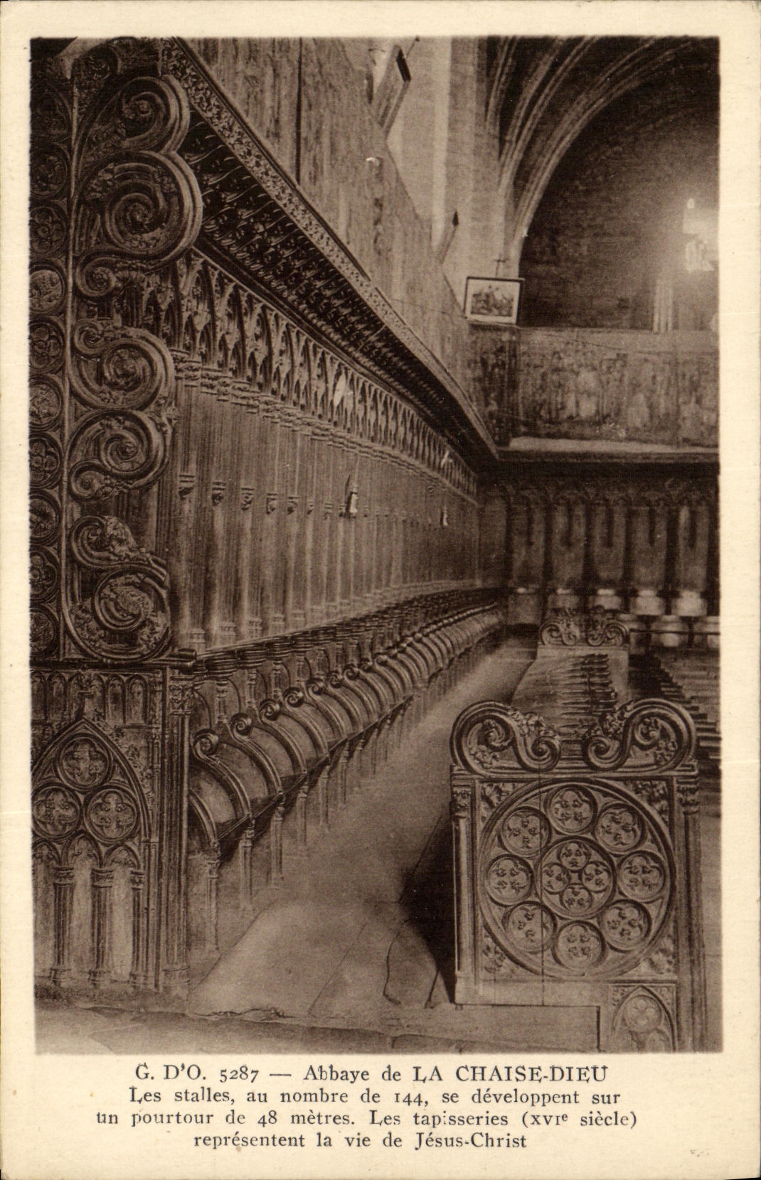 POSTAL de la VENDIMIA las paradas de la abadia de dios de la silla