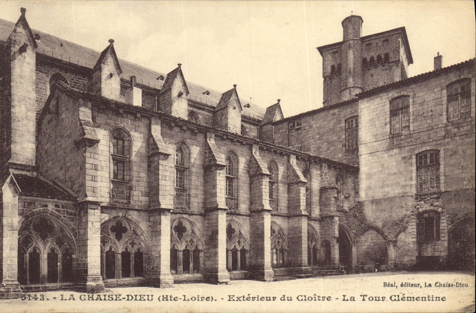VINTAGE POSTCARD the Chair God External of the Cloister the Tower Clementine