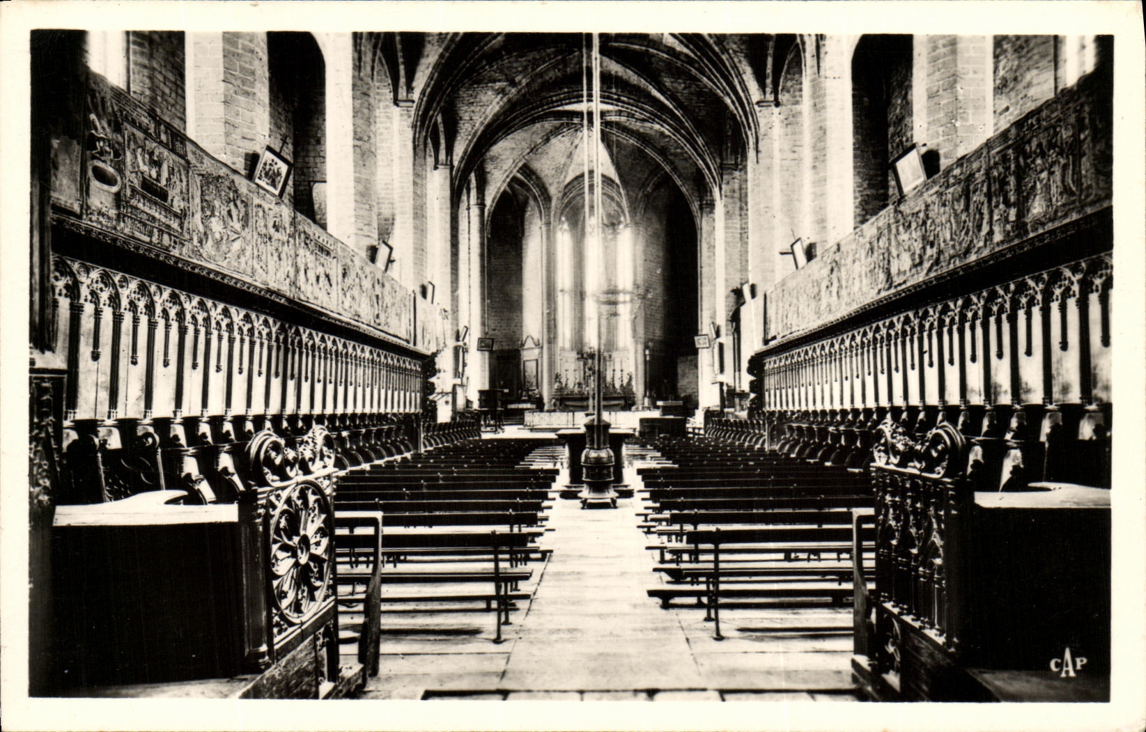 VINTAGE POSTCARD the Chair Interior God of L church