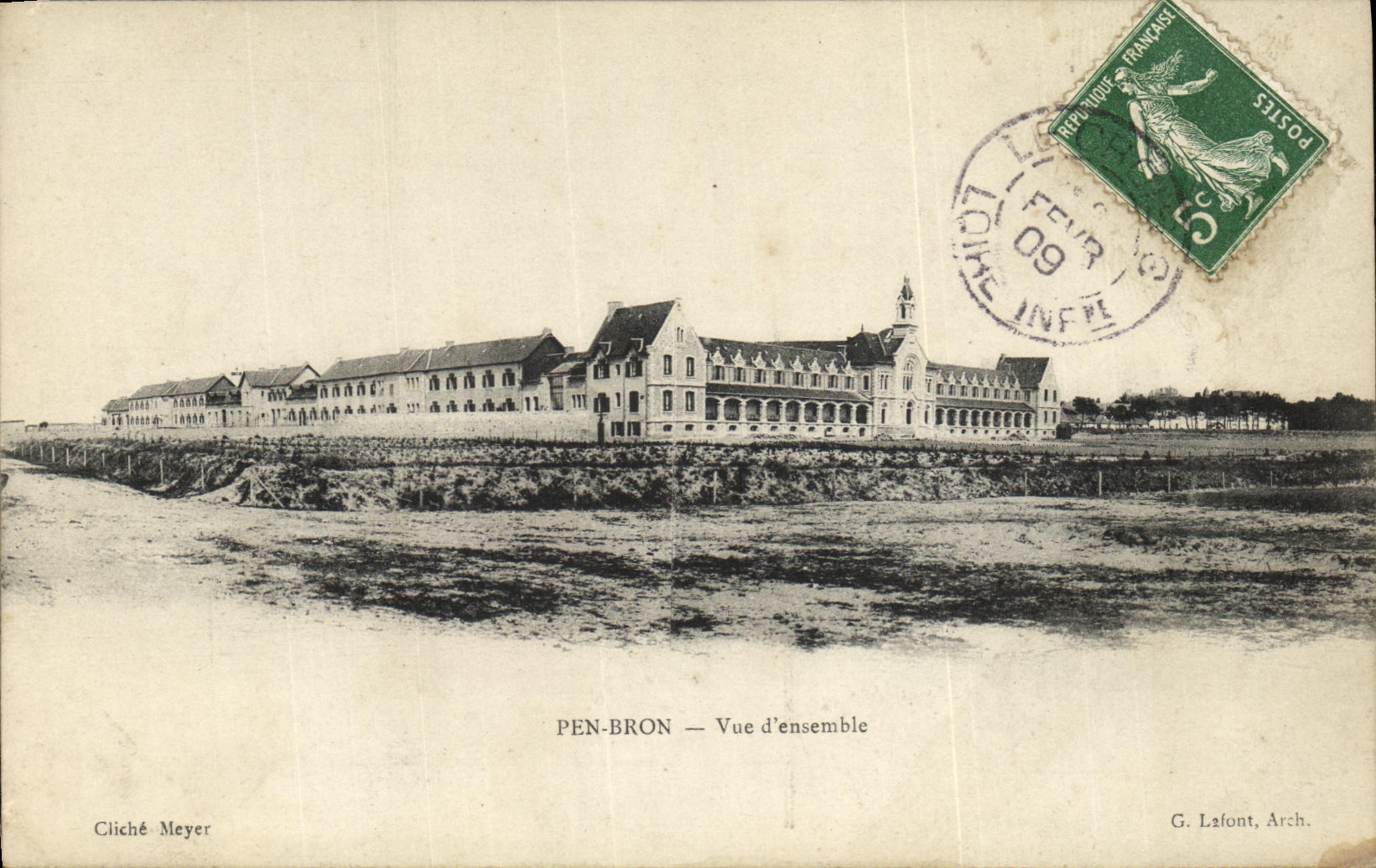 PLUMA D vista Bron de la POSTAL de la VENDIMIA junto