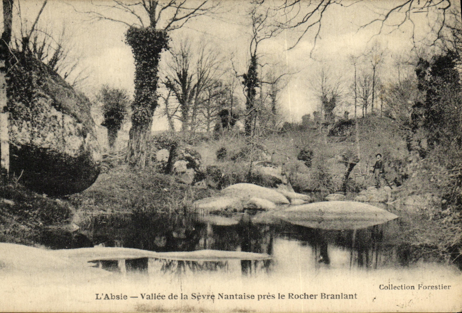 La POSTAL L Absie Vallee de la VENDIMIA de separa el cierre de Nantes la roca de sacudida