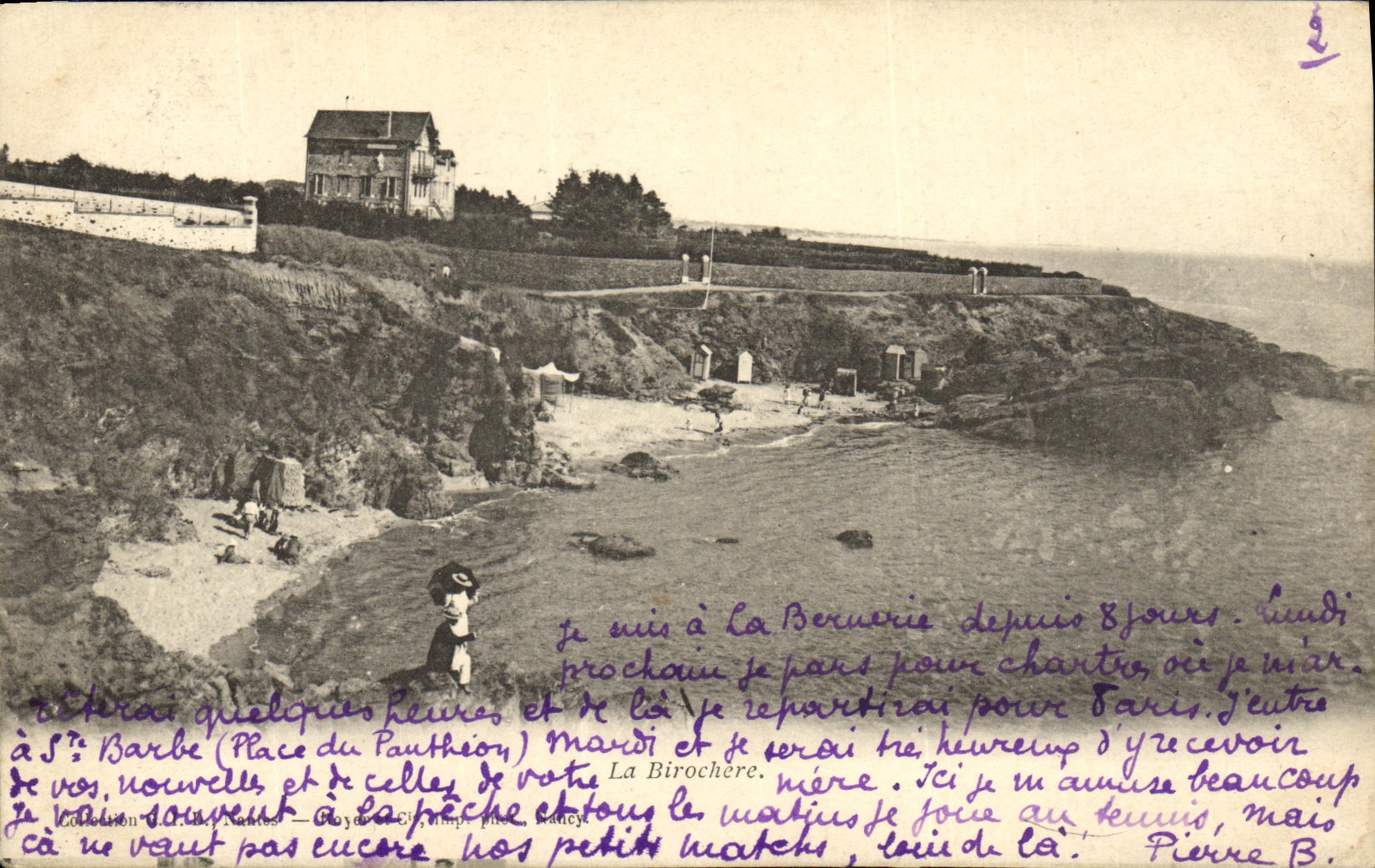 POSTAL Birochere de la VENDIMIA