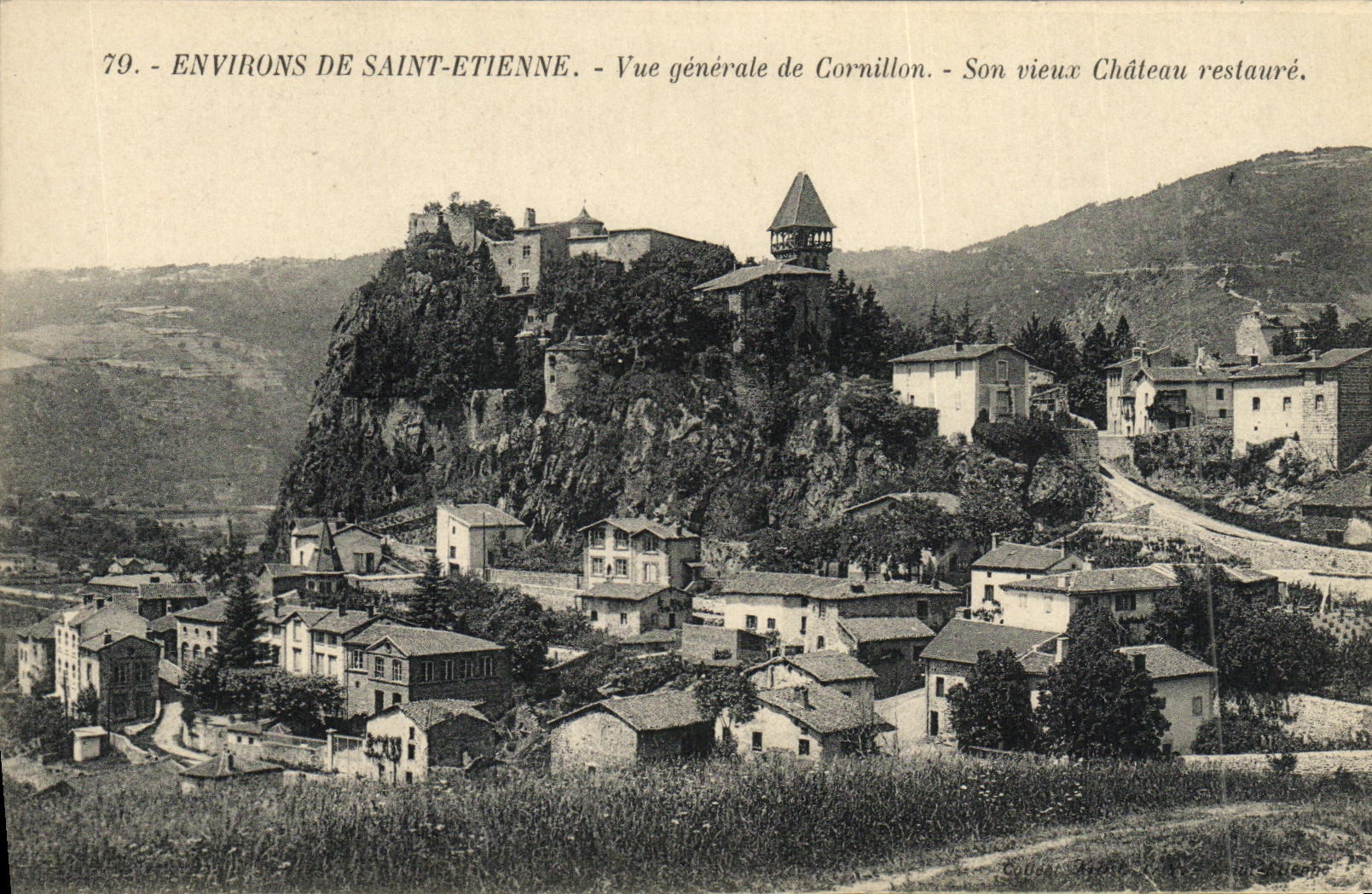 CPA Environs de Saint Etienne Vue generale de Cornillon