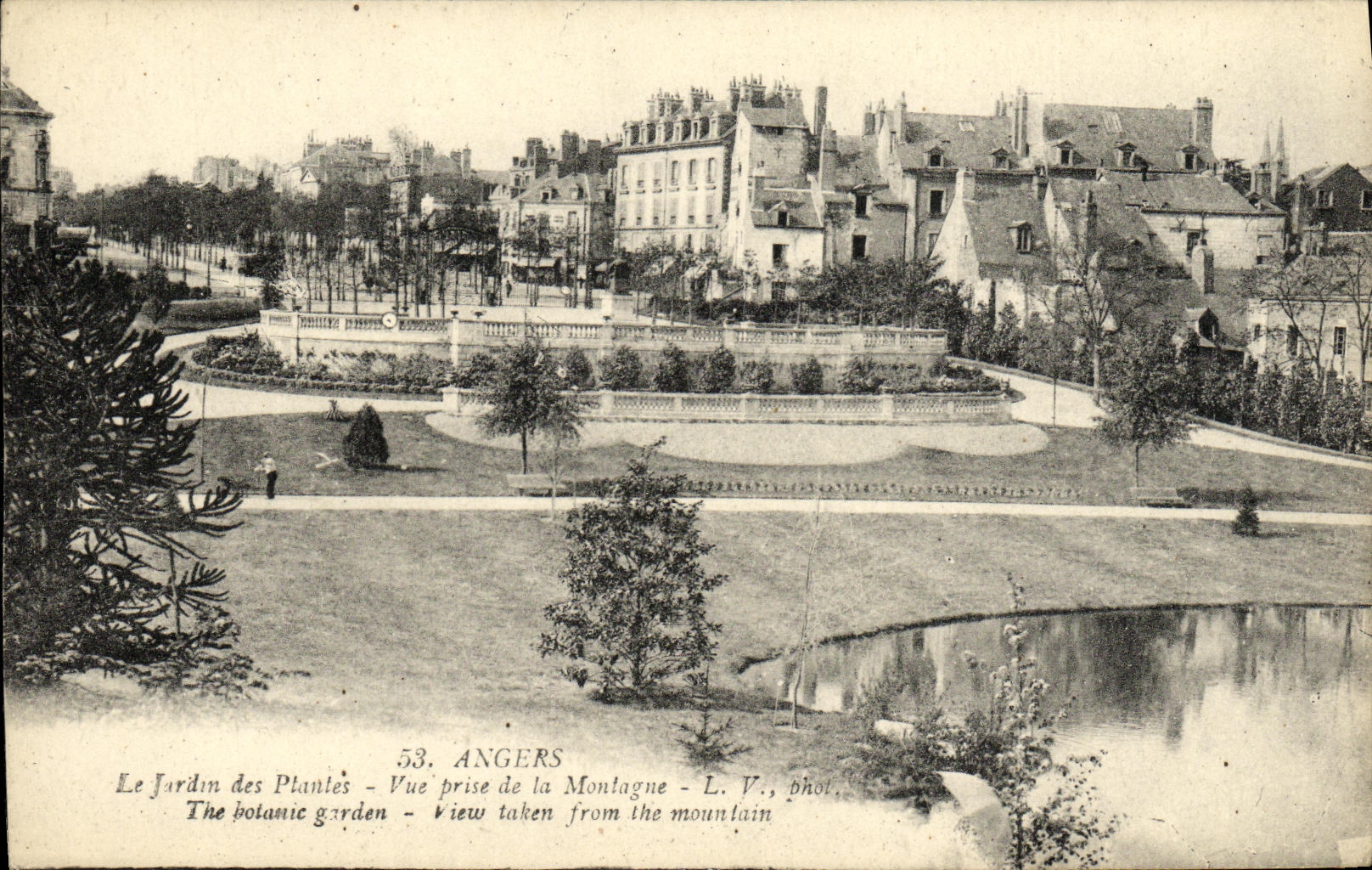 CPA Angers Le Jardin Des Plantes Vue Prise De La Montagne