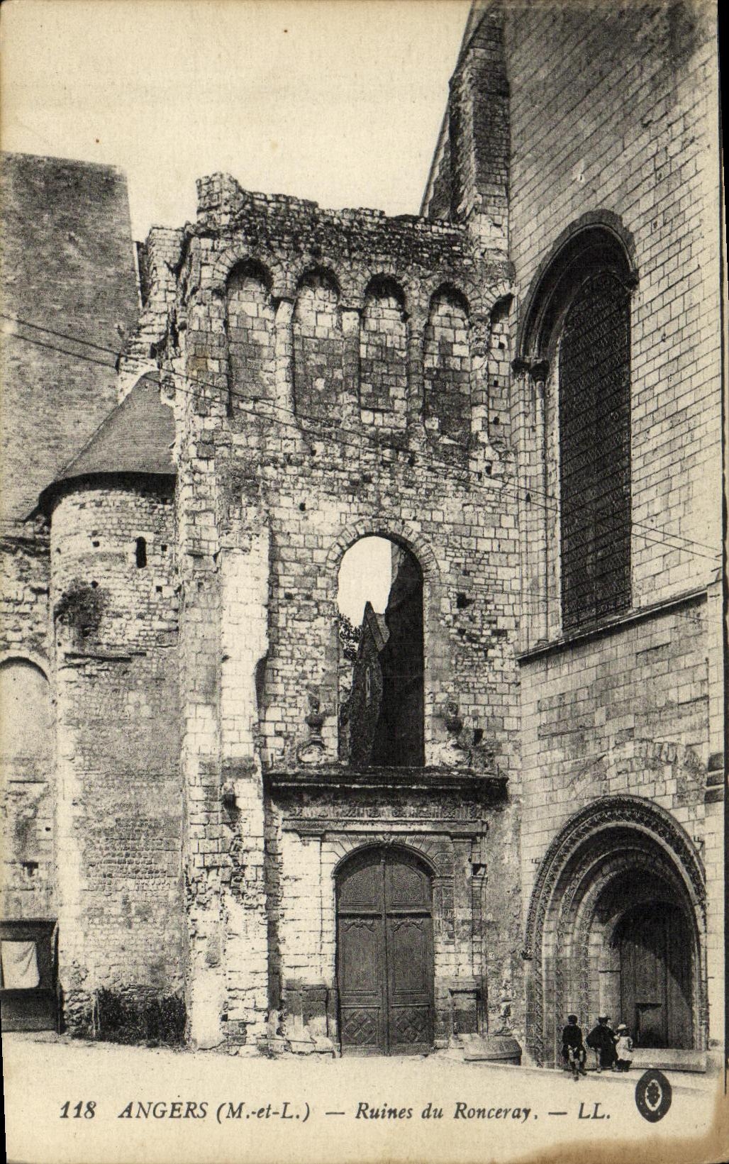 CPA Angers Ruines du Ronceray