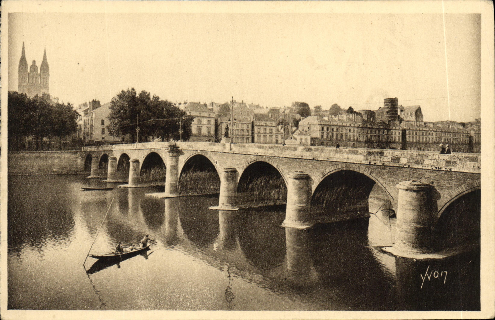 CPA Angers Le Pont du Centre