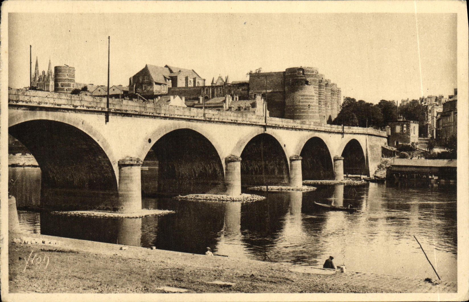 CPA Angers Pont de la Basse Chaine