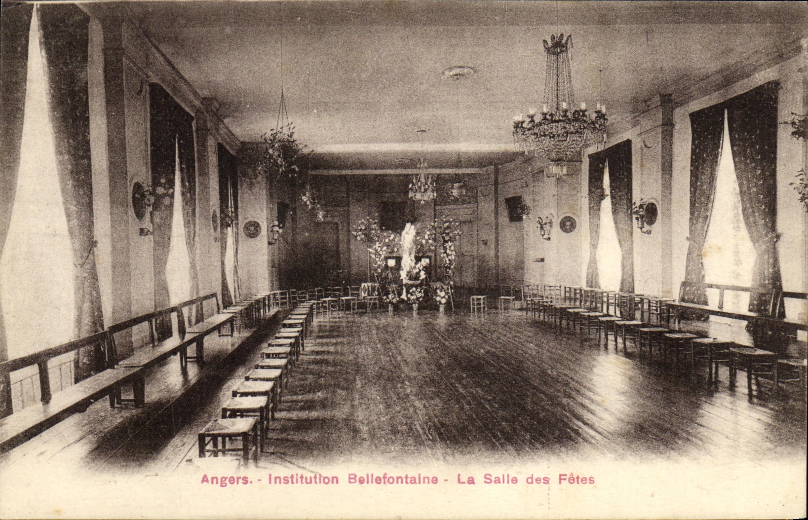 CPA Angers Institution Bellefontaine La Salle de Fetes