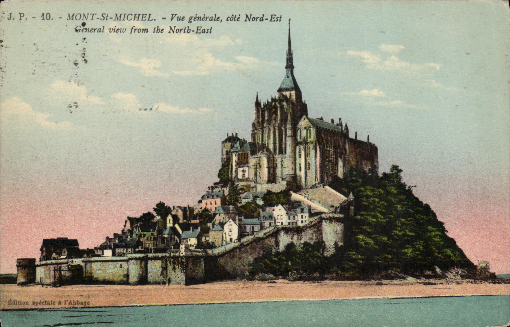 CPA Mont St Michel Vue generale cote Nord Est