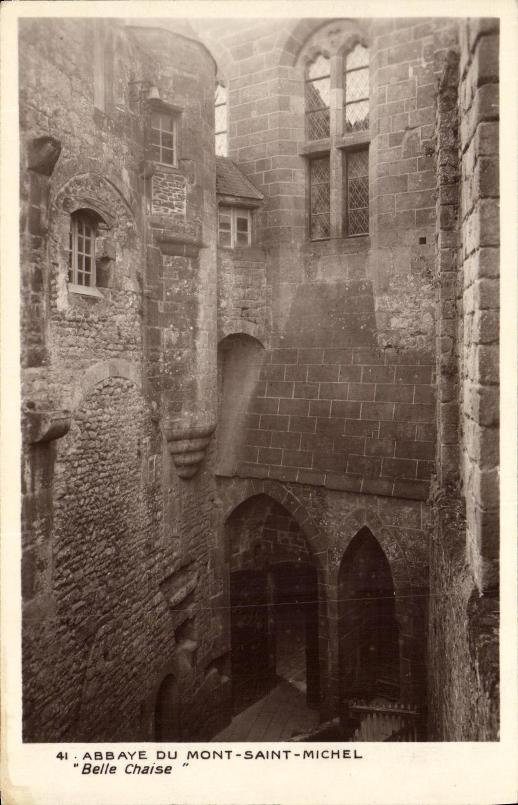 CPA Abbaye Du Mont Saint Michel Belle Chaise