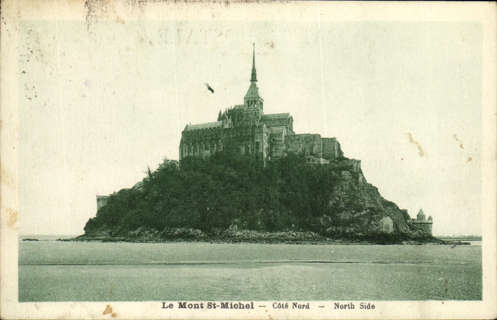 CPA Le Mont St Michel Cote Nord 