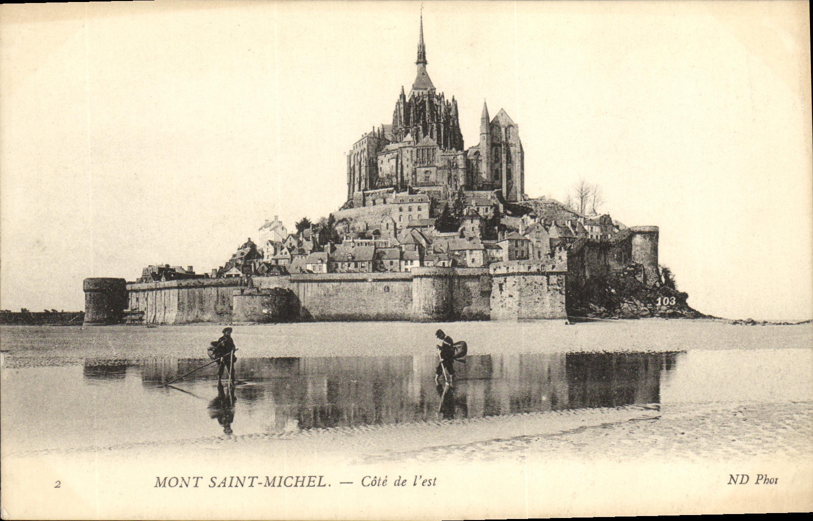 CPA Mont Saint Michel Cote de l est