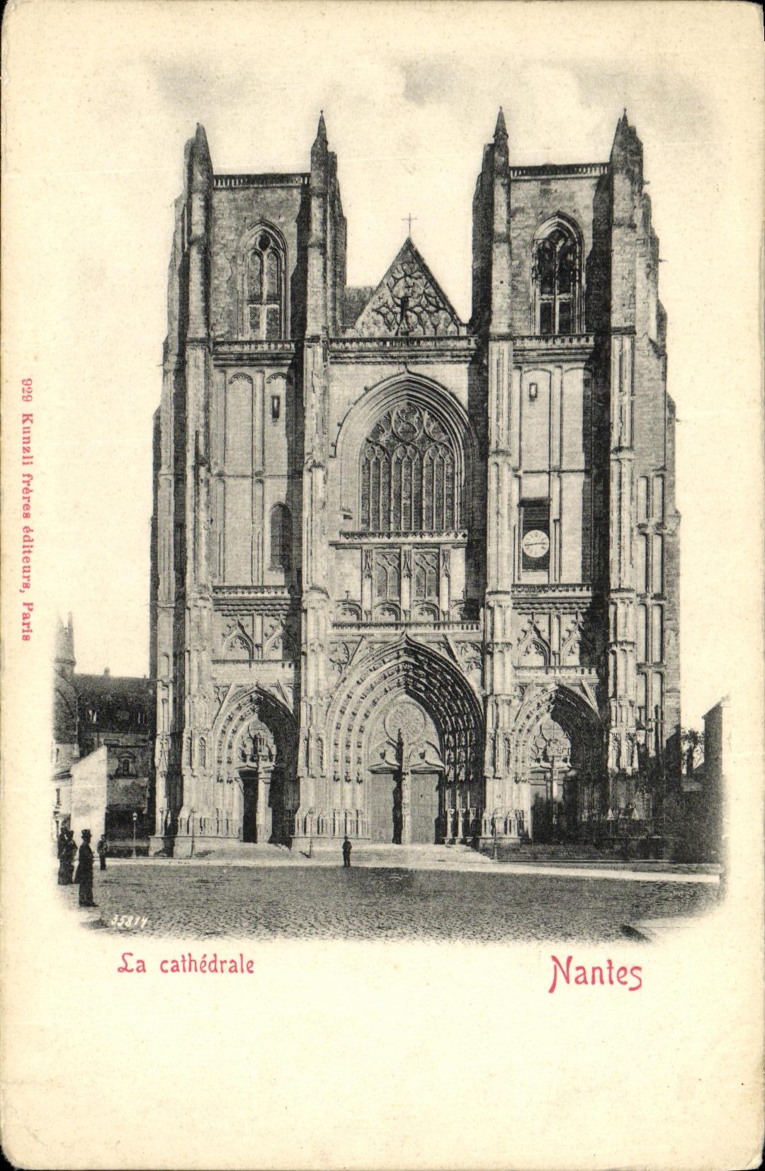 VINTAGE POSTCARD the Nantes Cathedral
