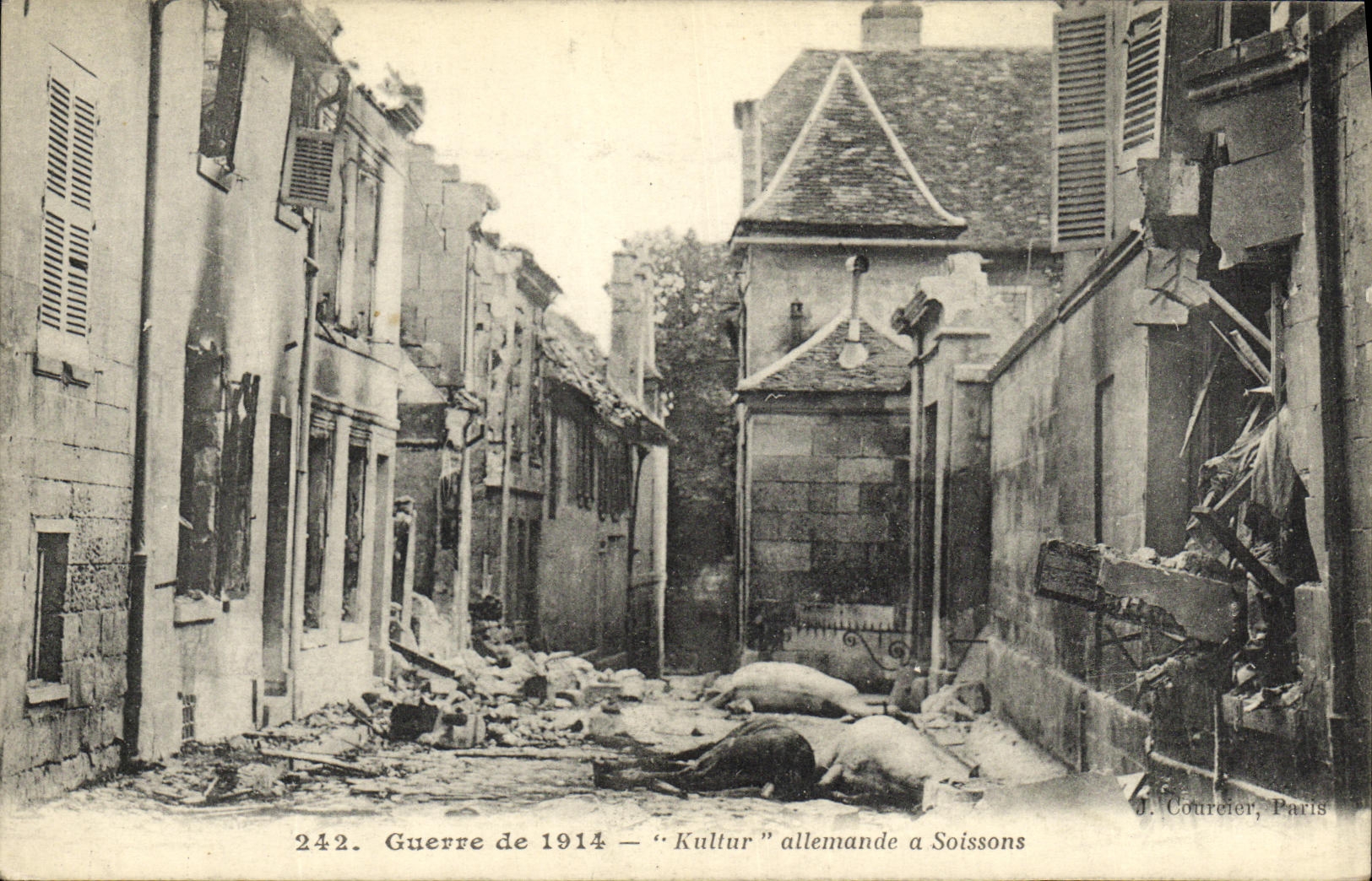CPA Militaria Guerre Soissons kultur Allemande
