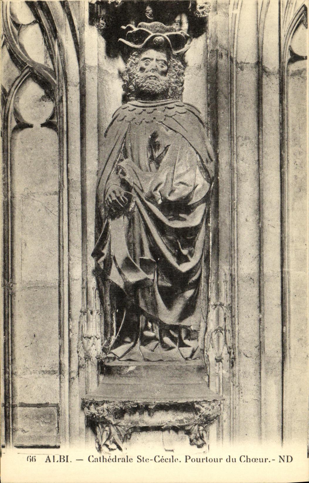 Catedral co de Albi de la POSTAL de la VENDIMIA Cecile Pourtour del estribillo