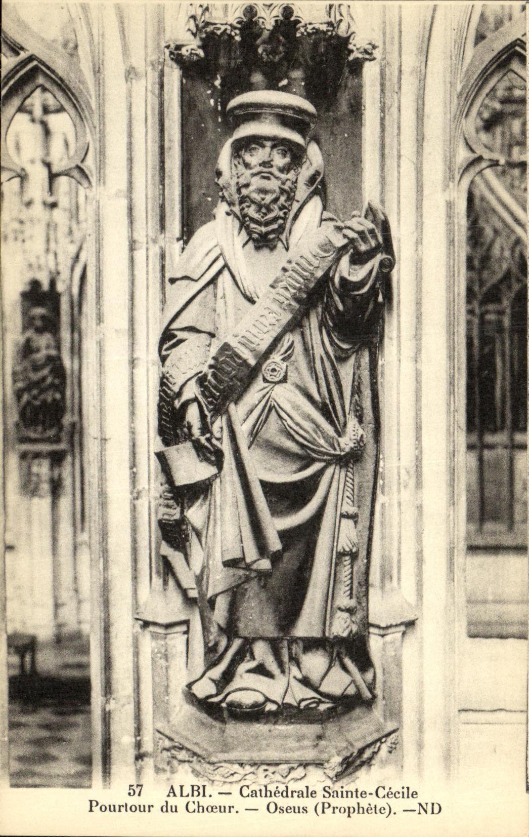 Catedral co de Albi de la POSTAL de la VENDIMIA  Profeta de Cecile Oseus