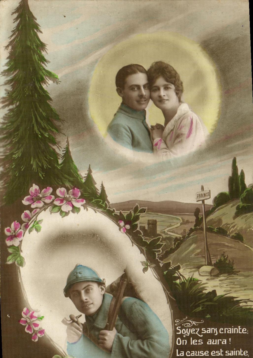 CPA Militaria soyez Sany Crainte on Les Aura