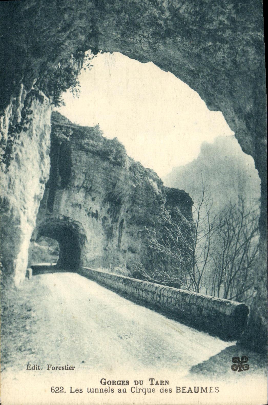 CPA Militaria Gorges du Tarn Les tunnels au Cirque des Beaumes