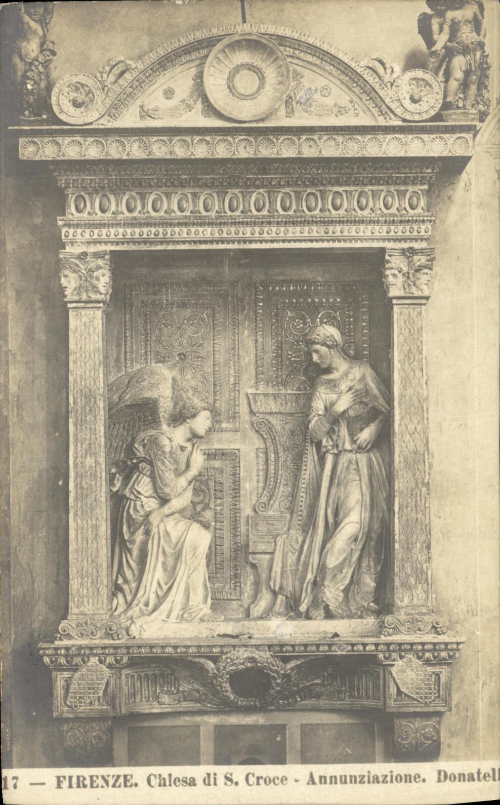 POSTAL Firenze Chlesa Annunziazione de la VENDIMIA