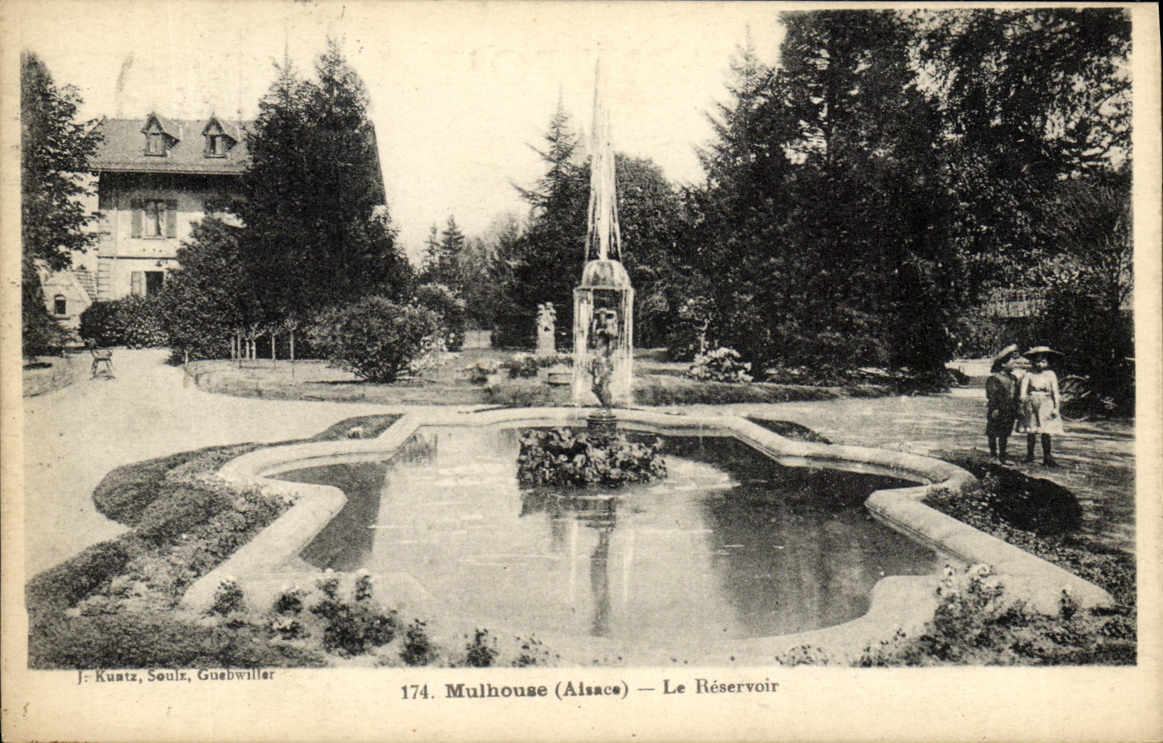 VINTAGE POSTCARD Mulhouse the Tank