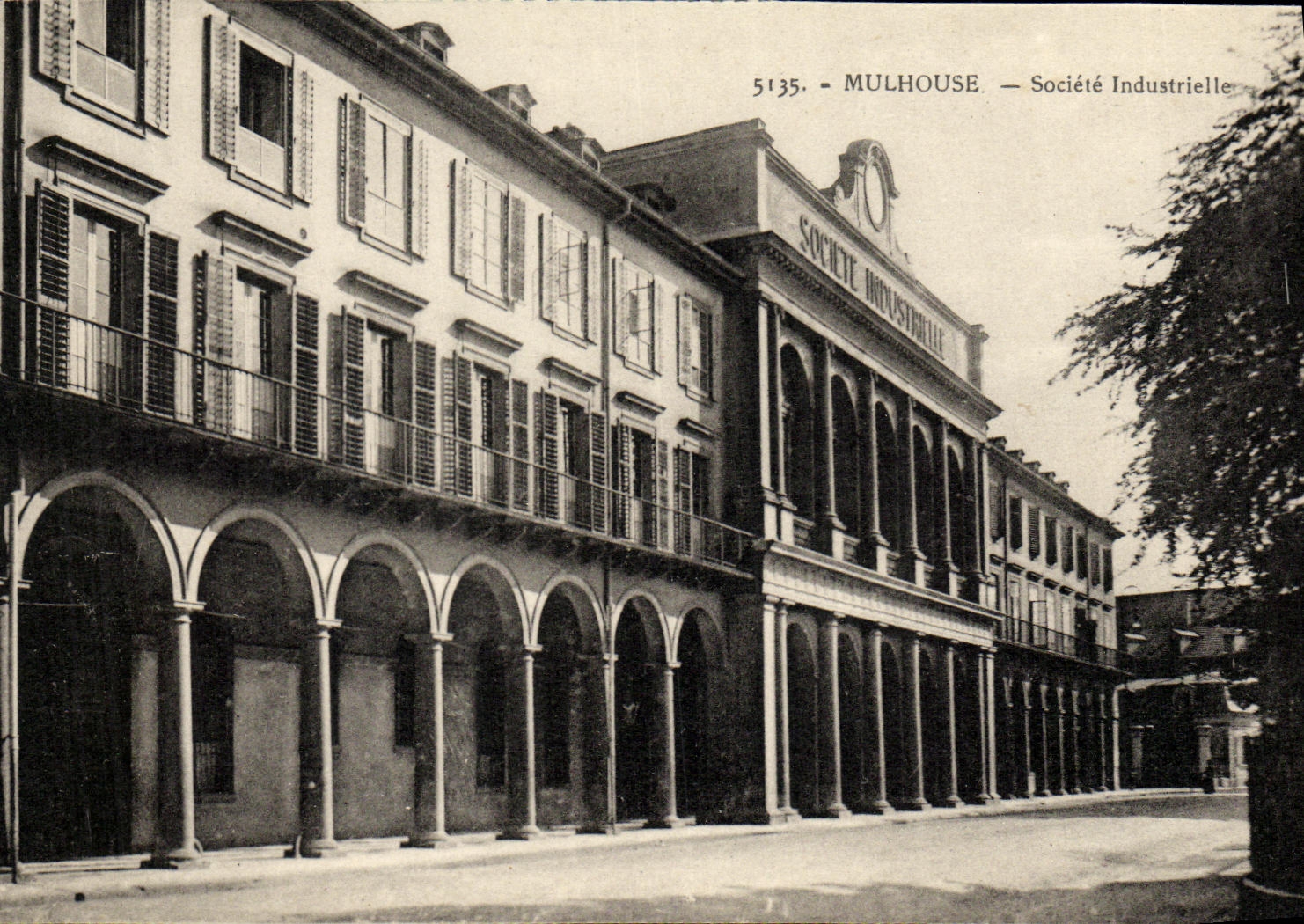 VINTAGE POSTCARD Mulhouse Industrial society