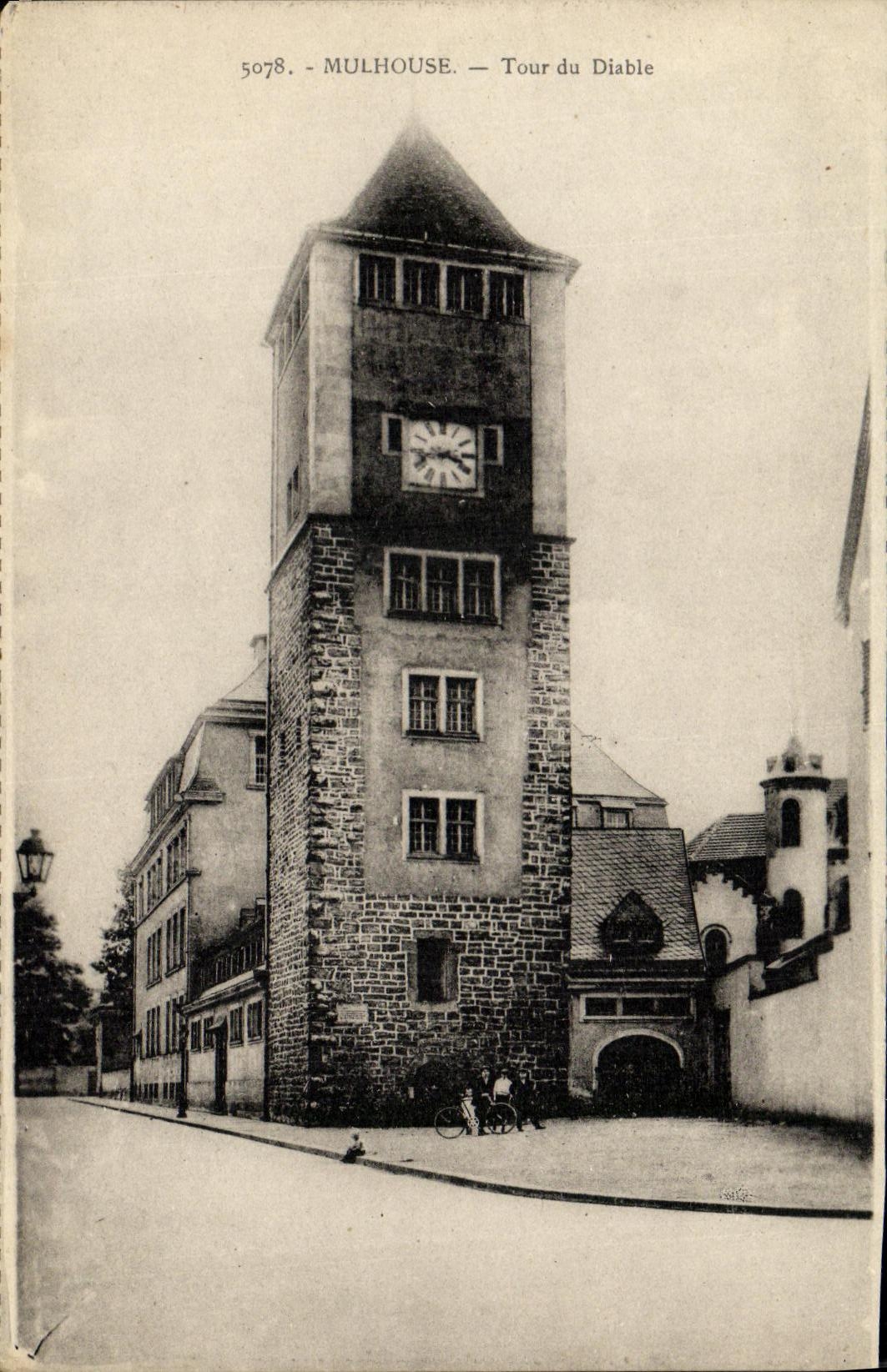 Vuelta de Mulhouse de la POSTAL de la VENDIMIA del diablo